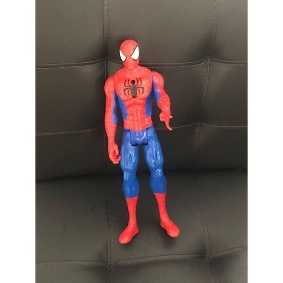 SPIDERMAN POSABLE ACT FIGURINE vinyl toy 11" - Picture 4 of 8